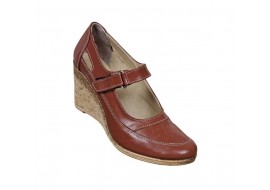 Pantofi dama cu platforma din piele naturala - Foarte comozi P9154MBOX